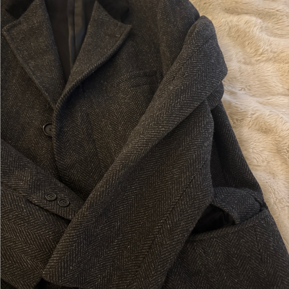Brooks Brothers Black and Gray Overcoat - Picture 11 of 14